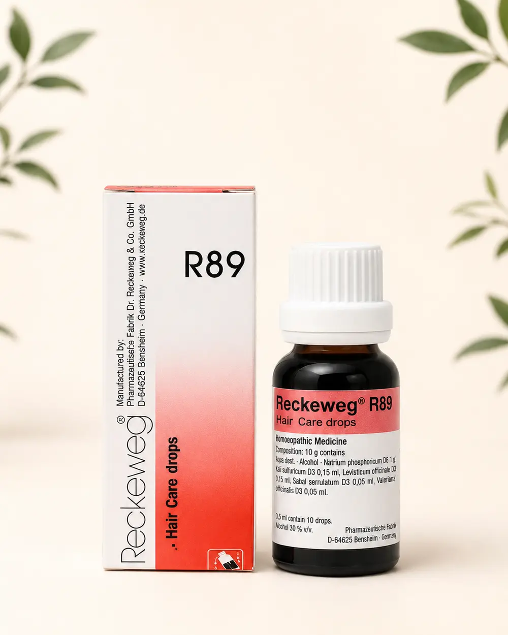 Dr. Reckeweg R89 Hair Care Drops pack